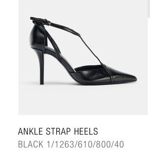 NWT Zara Ankle Strap Heels